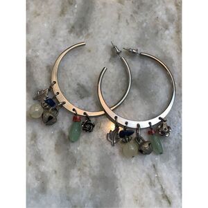 Southwestern Silver Earring Hoops